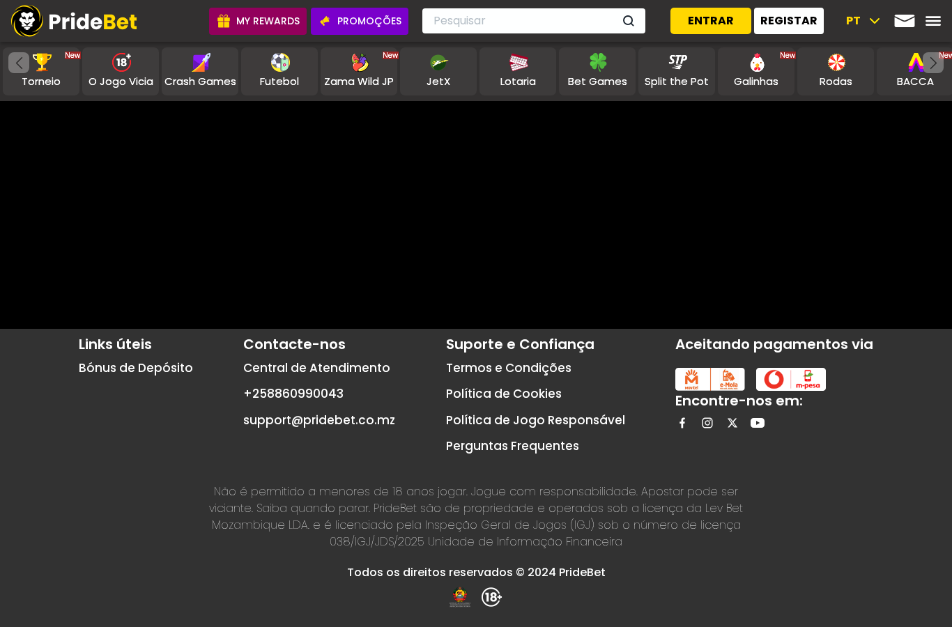 Fonte pública contextual para PrideBet